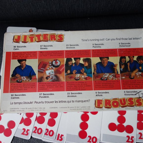 Vintage Milton Bradley Jitters Word Game - Picture 11 of 13